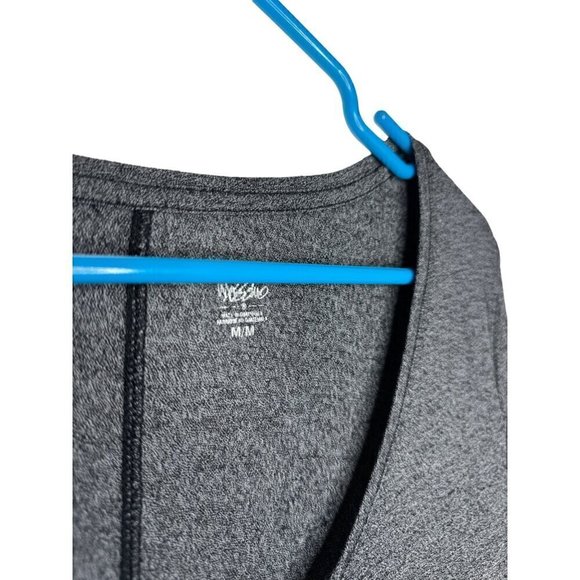 Mossimo Long Sleeve V-Neck Top Gray Medium - Picture 2 of 4